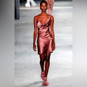 Cushnie Embellished Strap Mini Dress